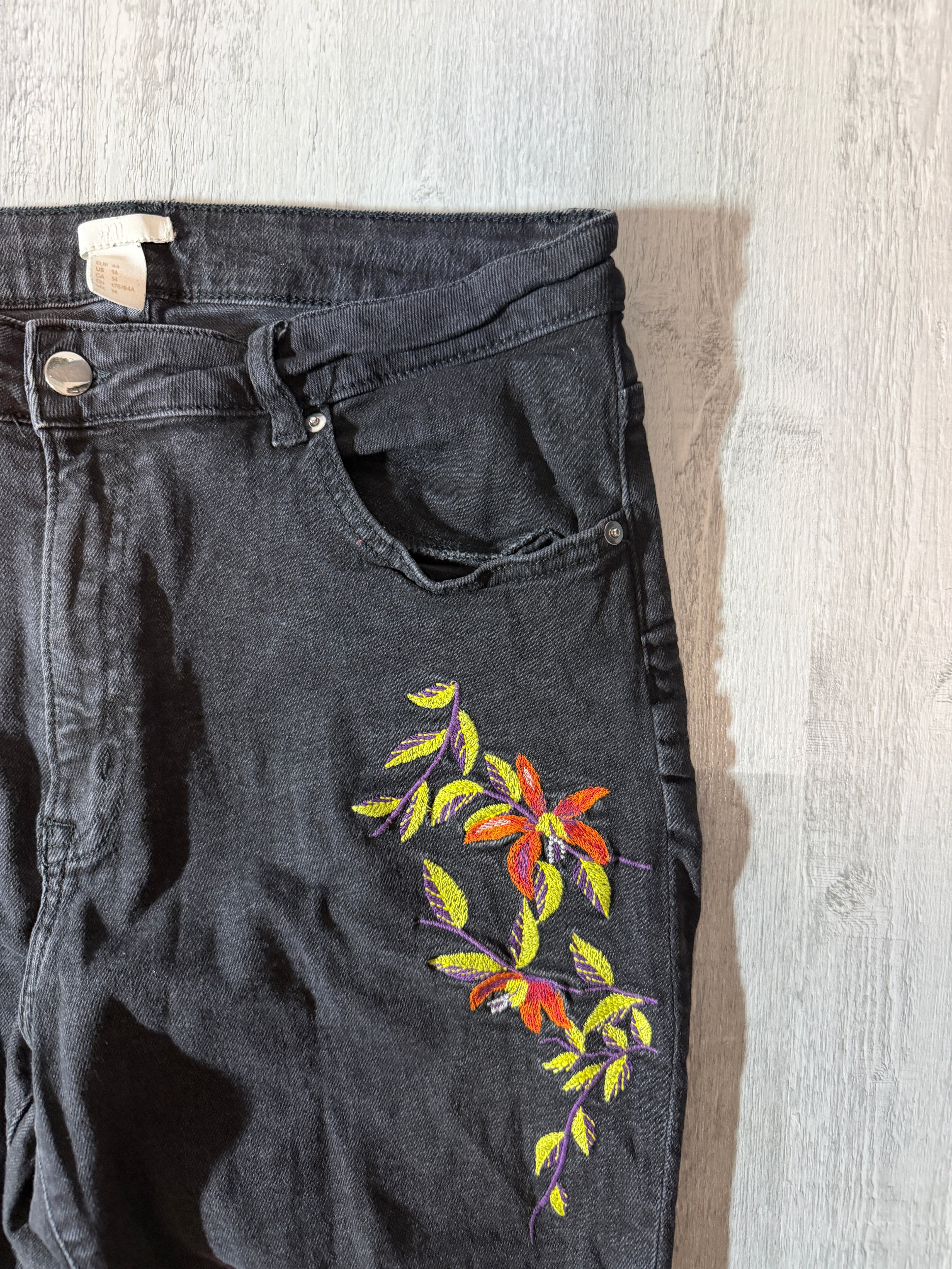 H&M Mintás Farmernadrág ( XL - L )